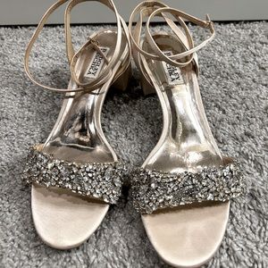 Badgley Mischka Nude Heels 7.5